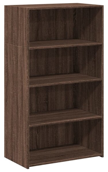 Barna tölgy színű szerelt fa magasszekrény 70 x 41 x 124 cm