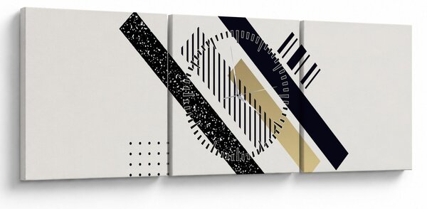 Kép - Geometriai formák N⁰5 (órával) (90x30 cm)