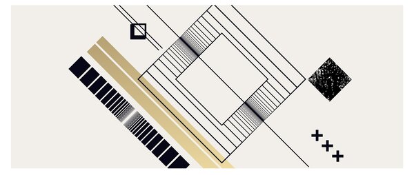 Kép - Geometriai formák N⁰6 (120x50 cm)