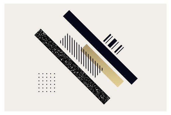 Kép - Geometriai formák N⁰5 (90x60 cm)