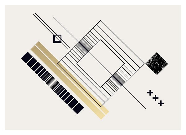 Kép - Geometriai formák N⁰6 (70x50 cm)