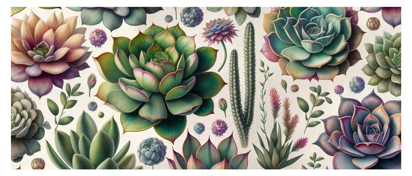 Kép - Pozsgás növények (120x50 cm)