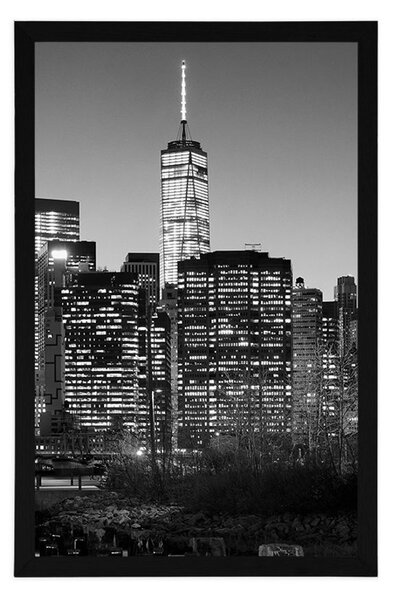 Poszter New York fekete-fehér változatban