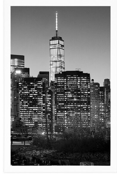 Poszter New York fekete-fehér változatban