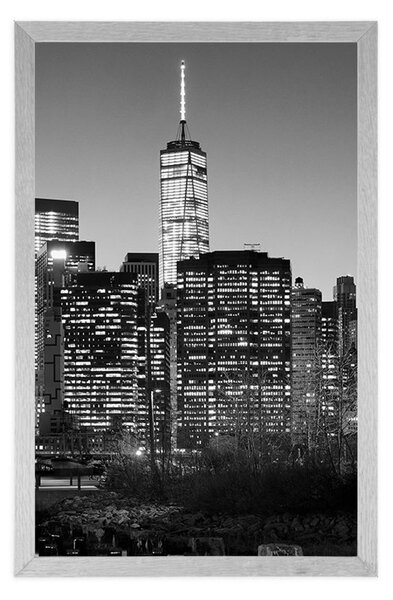 Poszter New York fekete-fehér változatban