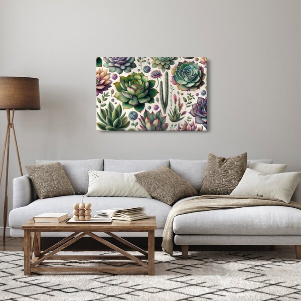 Kép - Pozsgás növények (90x60 cm)