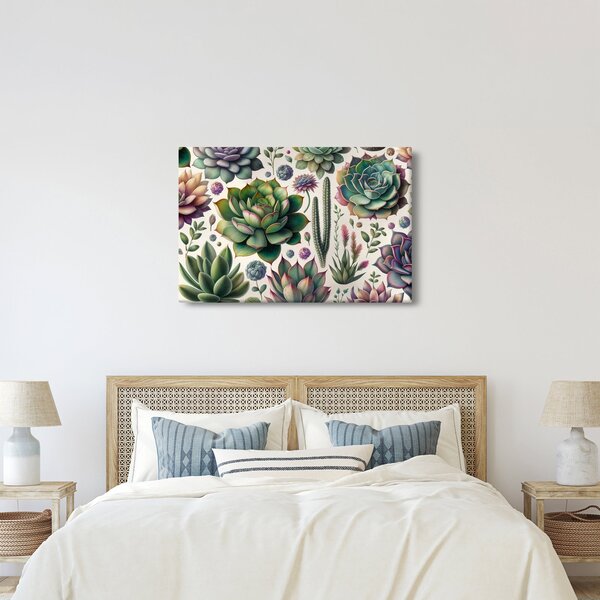Kép - Pozsgás növények (90x60 cm)