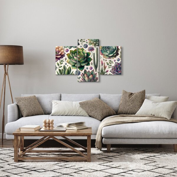 Kép - Pozsgás növények (90x60 cm)