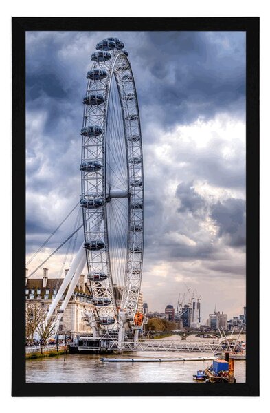 Poszter egyedülálló London és a Temze