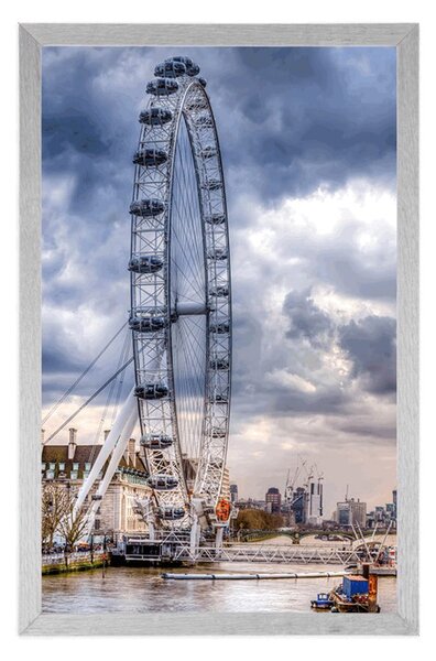 Poszter egyedülálló London és a Temze