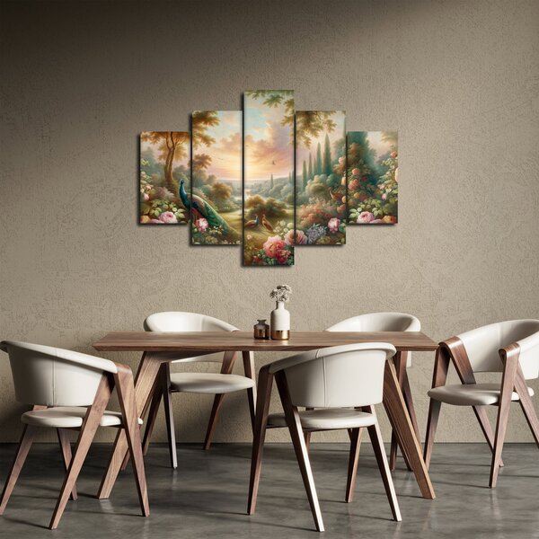 Kép - Pávák a kertben (150x105 cm)
