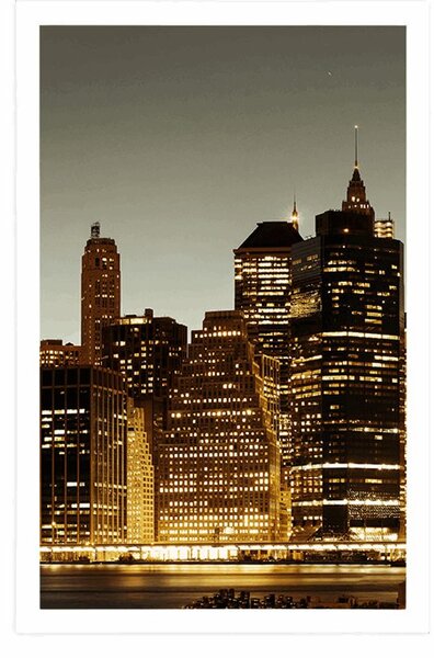 Poszter éjjeli New York