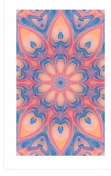 Poszter paszportuval hipnotikus Mandala