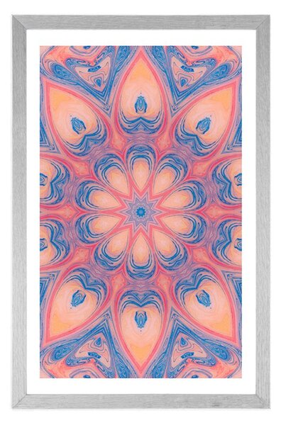 Poszter paszportuval hipnotikus Mandala