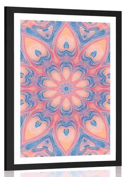 Poszter paszportuval hipnotikus Mandala