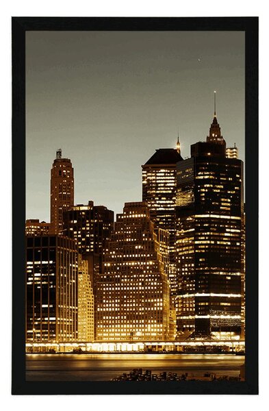 Poszter éjjeli New York