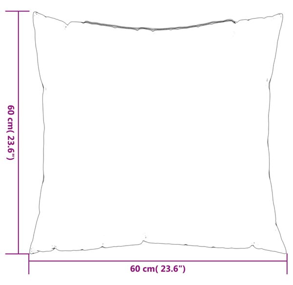 4 db türkizkék szövet díszpárna 60 x 60 cm