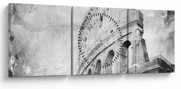 Kép - Vintage képeslap a városról N⁰1 (órával) (90x30 cm)