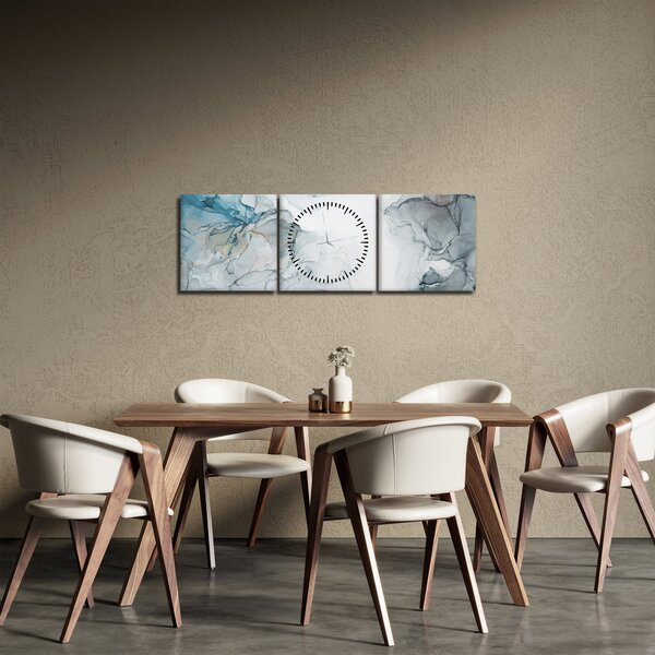 Kép - Kék márvány (órával) (90x30 cm)