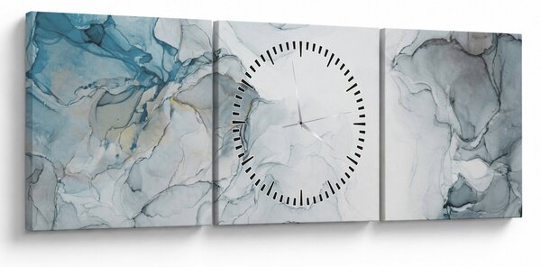 Kép - Kék márvány (órával) (90x30 cm)