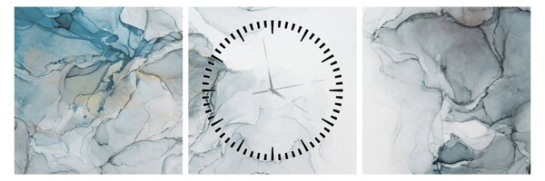 Kép - Kék márvány (órával) (90x30 cm)