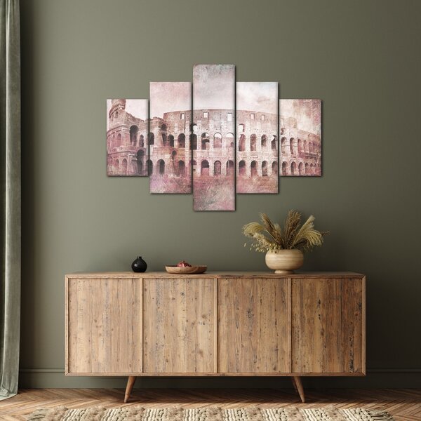 Kép - Vintage képeslap a városról N⁰2 (150x105 cm)