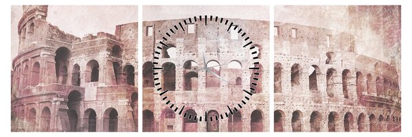 Kép - Vintage képeslap a városról N⁰2 (órával) (90x30 cm)