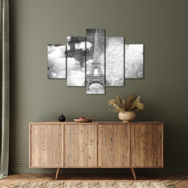 Kép - Vintage képeslap a városról N⁰3 (150x105 cm)