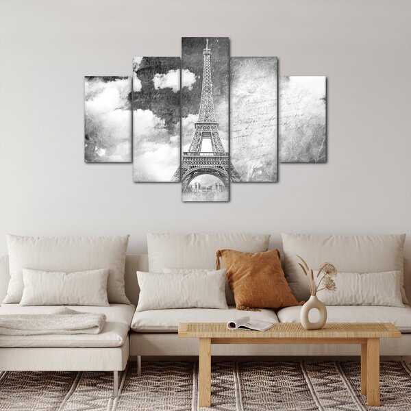 Kép - Vintage képeslap a városról N⁰3 (150x105 cm)