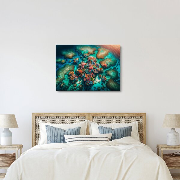 Üveg kép - Kilátás a tengerre (70x50 cm)