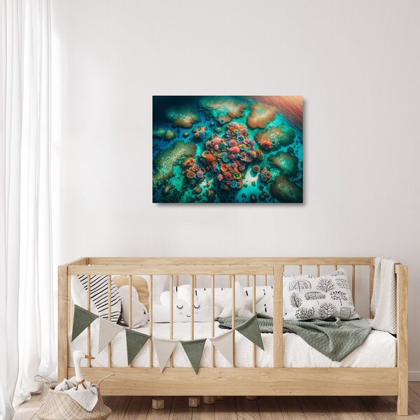 Üveg kép - Kilátás a tengerre (70x50 cm)
