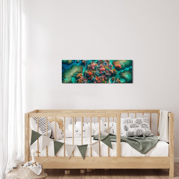 Kép - Kilátás a tengerre (órával) (90x30 cm)