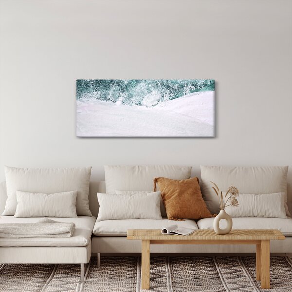 Kép - Türkiz absztrakció (120x50 cm)