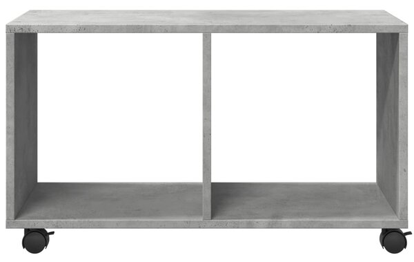 Betonszürke szerelt fa görgős szekrény 72 x 33 x 42,5 cm
