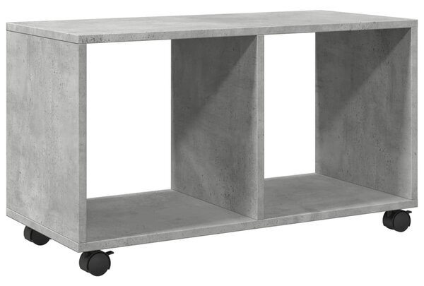 Betonszürke szerelt fa görgős szekrény 72 x 33 x 42,5 cm