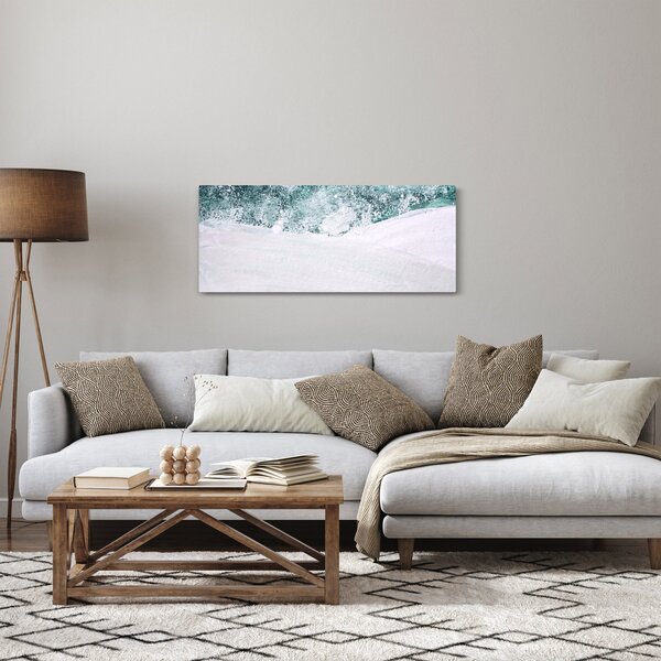 Kép - Türkiz absztrakció (120x50 cm)