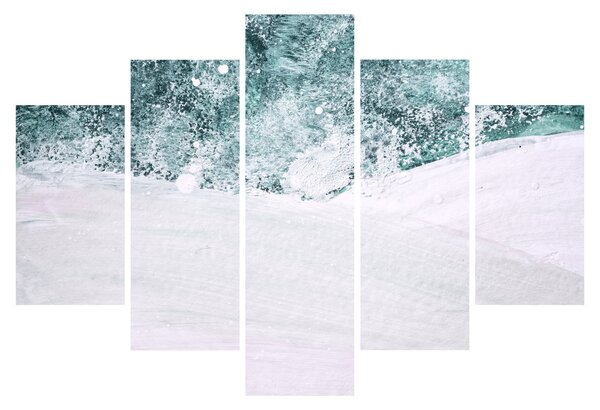 Kép - Türkiz absztrakció (150x105 cm)
