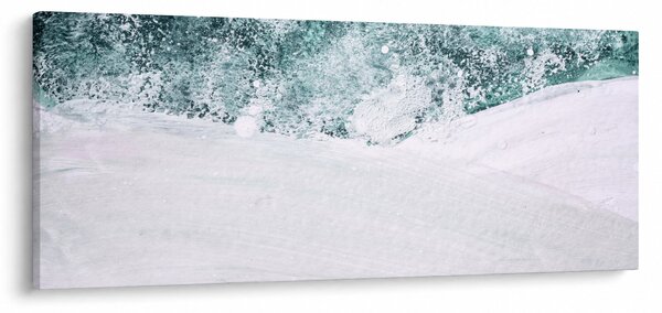 Kép - Türkiz absztrakció (120x50 cm)