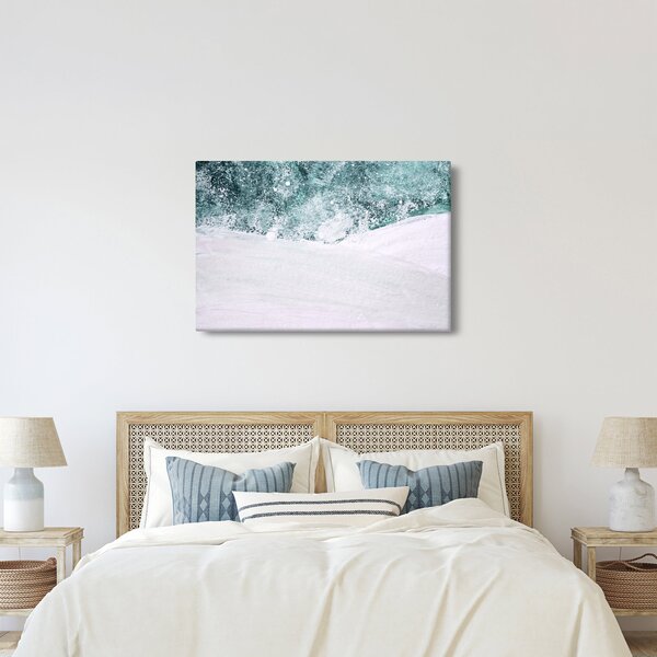Kép - Türkiz absztrakció (90x60 cm)