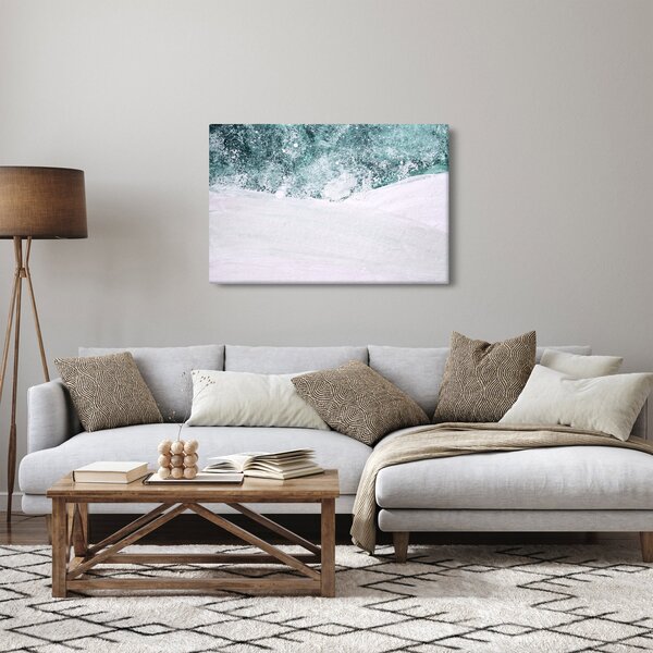 Kép - Türkiz absztrakció (90x60 cm)
