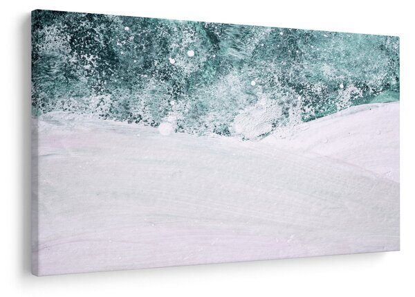 Kép - Türkiz absztrakció (90x60 cm)