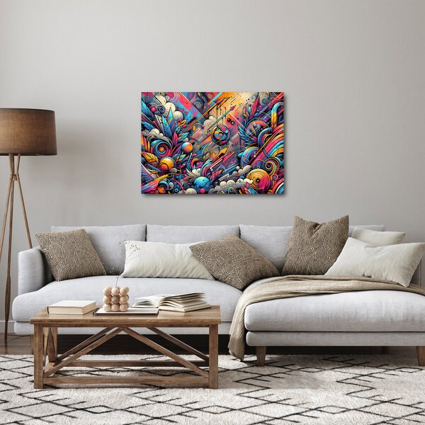 Kép - Színes graffiti (70x50 cm)