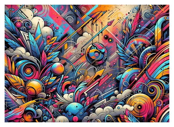 Kép - Színes graffiti (70x50 cm)