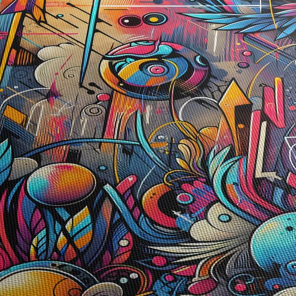 Kép - Színes graffiti (70x50 cm)