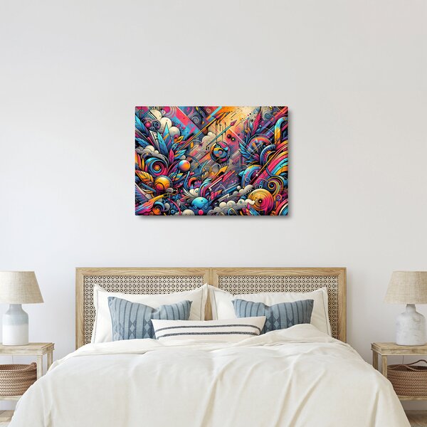 Kép - Színes graffiti (70x50 cm)