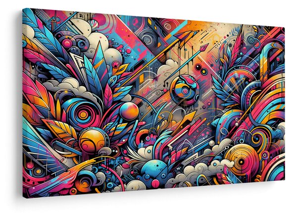 Kép - Színes graffiti (90x60 cm)