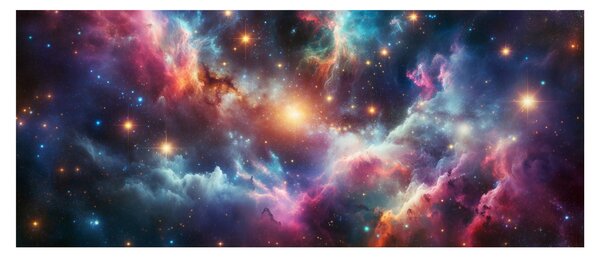 Kép - Sötét univerzum (120x50 cm)