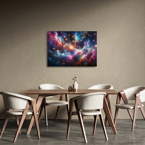 Üveg kép - Sötét univerzum (70x50 cm)