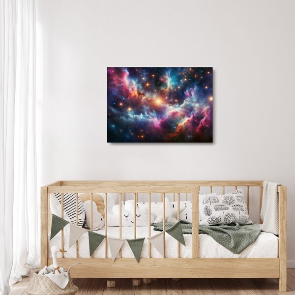 Üveg kép - Sötét univerzum (70x50 cm)