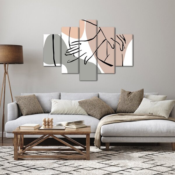 Kép - Női test vonal művészet N⁰2 (150x105 cm)
